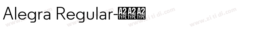 Alegra Regular字体转换 Alegra Regular字体转换